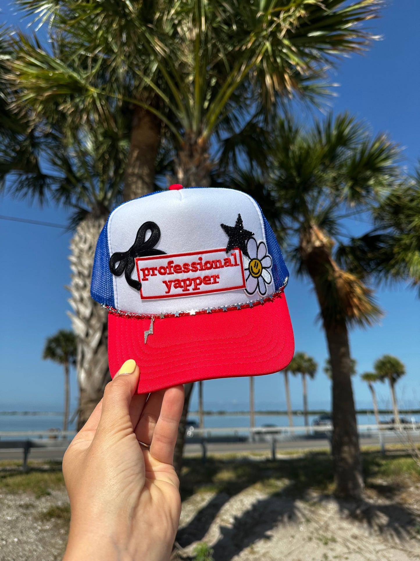 Professional yapper trucker hat
