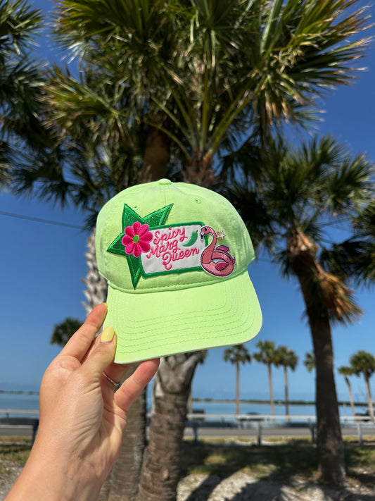light green dad hat